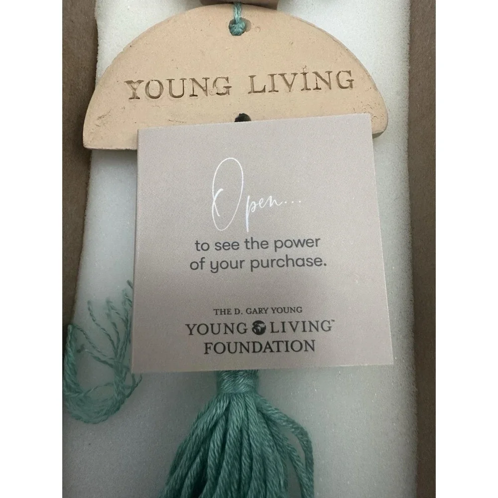 Young‎ Living Clay Diffuser Essential Oils Terracotta Tassel Ornament Hanger